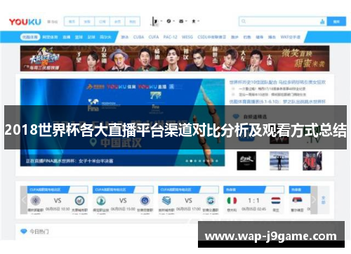 2018世界杯各大直播平台渠道对比分析及观看方式总结